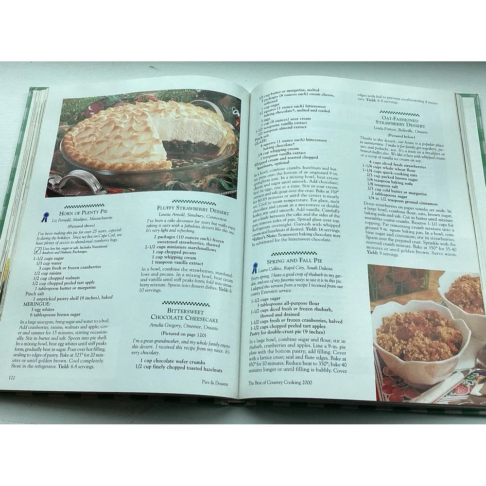 The Best Of Country Cooking 2000‎ Taste Of Home Cookbook Color Hardcover